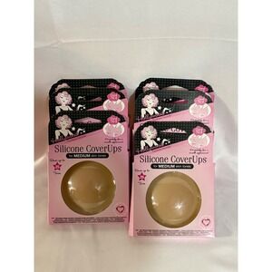 Lot of 6 Hollywood Fashion Secrets Silicone CoverUps Medium Skin Tone